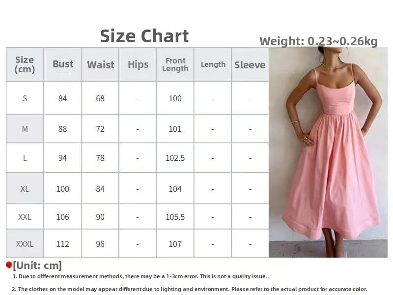 Summer Fashion Casual Sexy Big Skirt Pure Color Strapless Dress Women's mid Waist A-Line Skirt Polyester Fabric No Sleeve