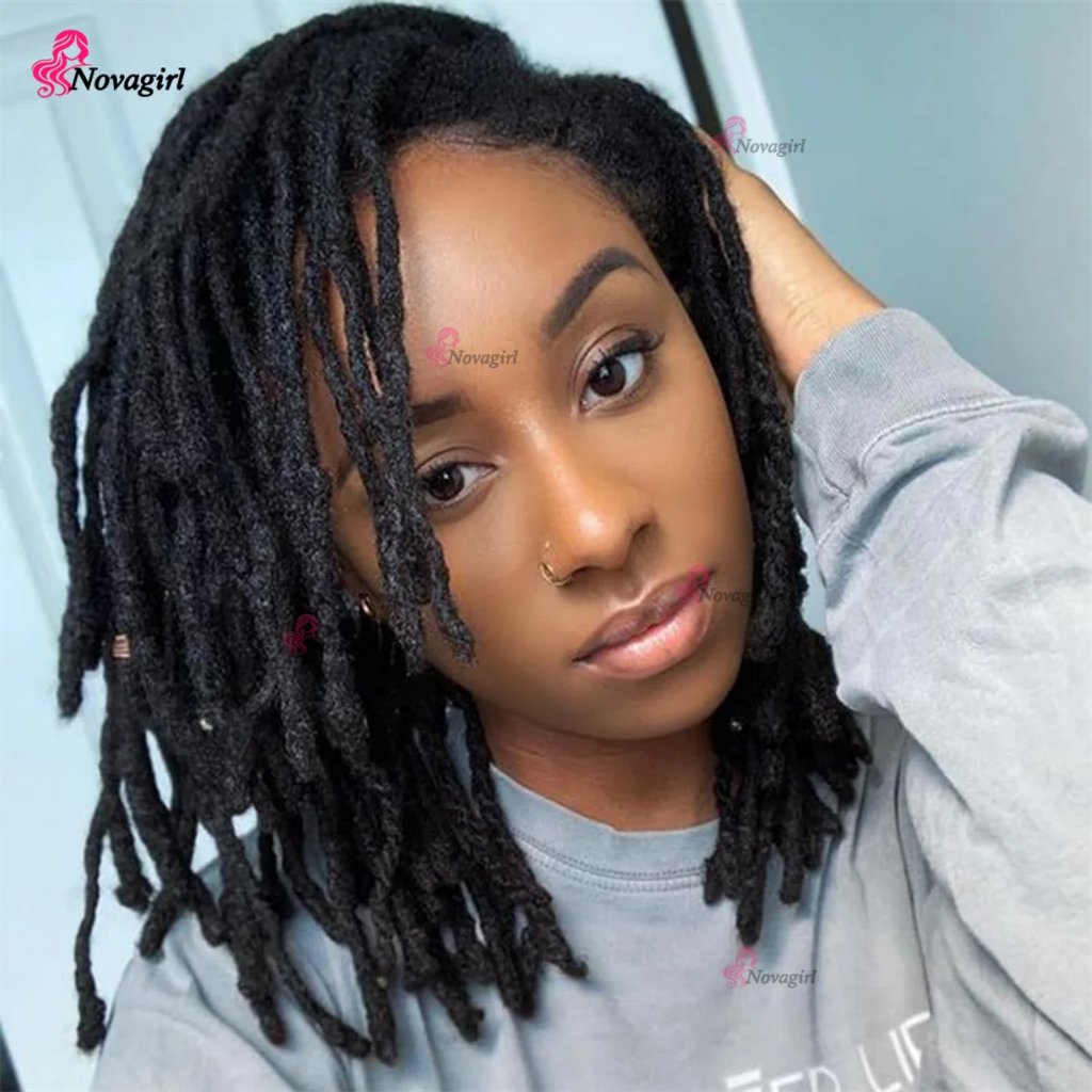 0.2/0.4/0.6/0.8 cm Human Hair Dreadlocks Extensions Brazilian Real Human Hair Locks Extensions Handmade Dreadlocks For Women/Men