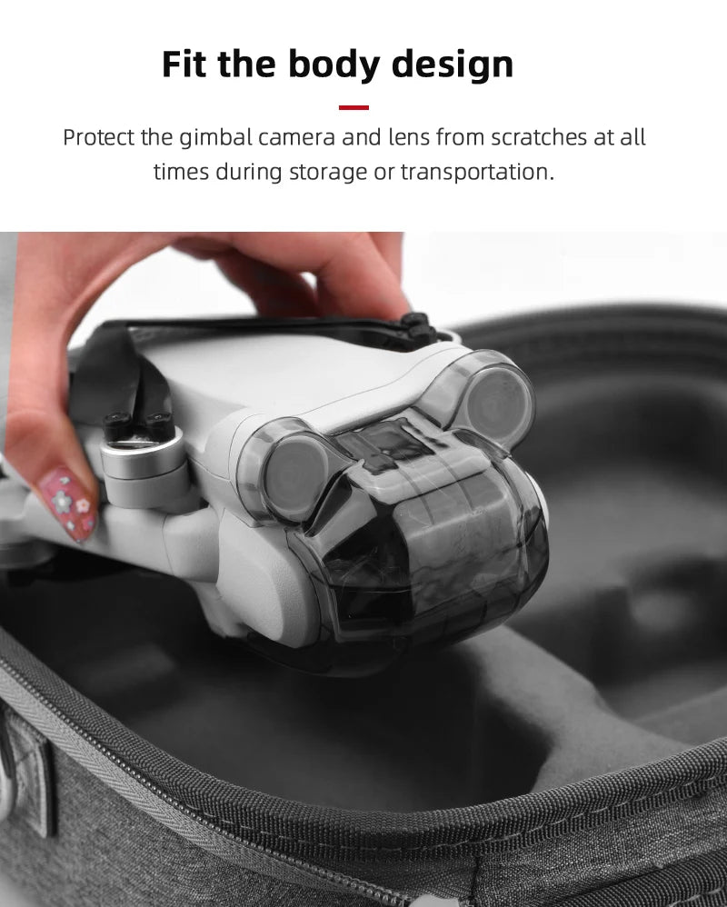 BRDRC Lens Cap for DJI Mini 3 Pro Drone Protective Gimbal Lock Cover Camera Guard Anti-Scratch Protector Props fixer Accessory