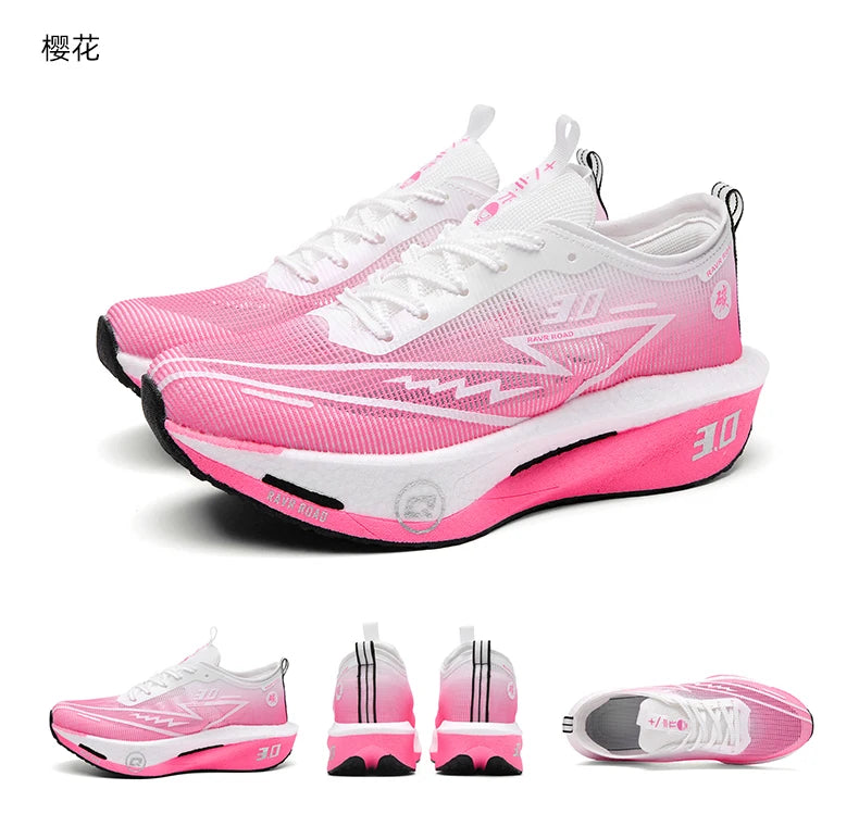 Men Running Shoes Carbon Board Marathon Sports Speciality Breathable Lightweight Women's Comfortable Athletic Nonskid Sneakers