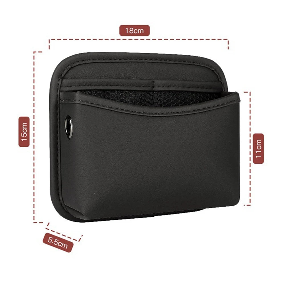 Universal Car Organizer Pocket Bag For Car Storage Box Collecting Bag Cards Phone Key Paste Box Self Adhesive Car Storage Pocket