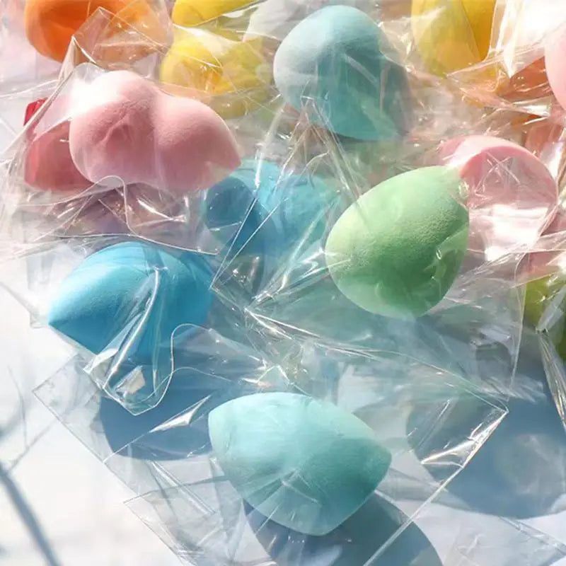 Colorful Mini Makeup Sponge Cosmetic Puff for Blending Foundation Powder Dry Wet Use Concealer Face Puffs Makeup Eggs Gourd Tool