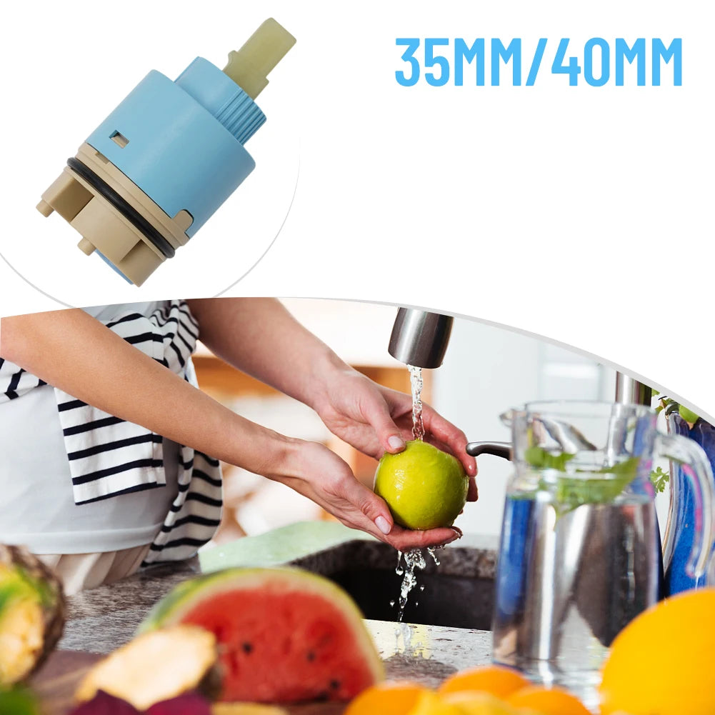 Fit For Most Sink Faucets Lever Tap Mixer Tap Cartridge Bathroom Kitchen 35/40mm Ceramic Disc Fittings Parts Tools