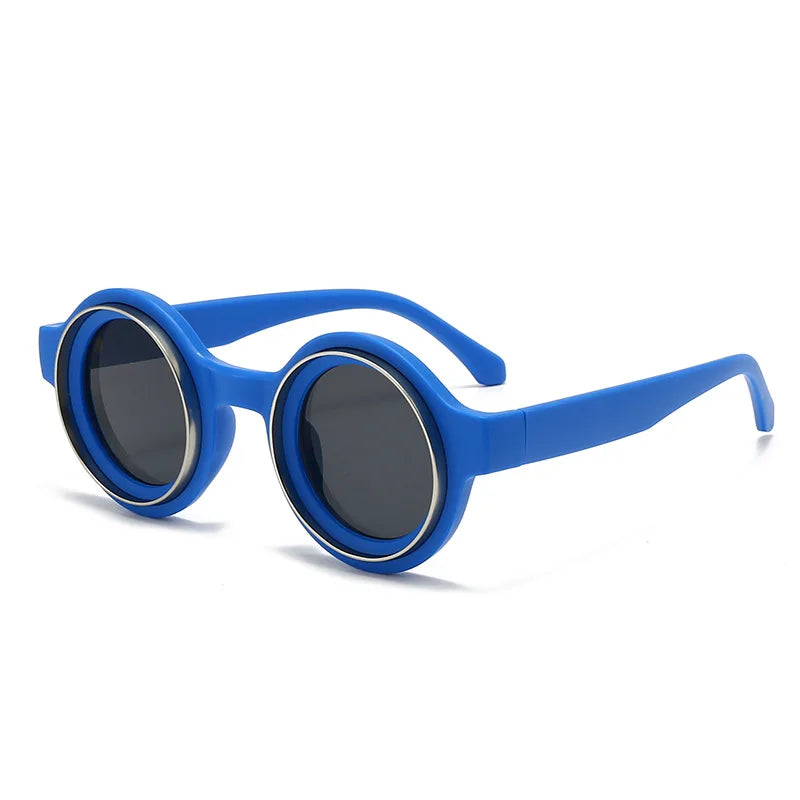 Men Sunglasses Fashion Retro Round Sun Glasses Classic Trendy Circular Outdoor Photography Accessory Eyewear UV400 Eyeglasses