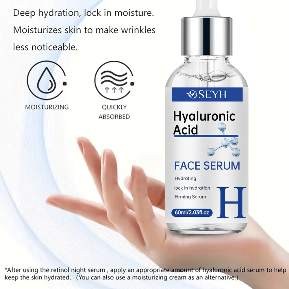 SEYH 3-Piece Set Day & Night Vitamin C + Retinol + Hyaluronic Acid with Collagen Aloe Vera Niacinamide Brightening Skin Tighteni