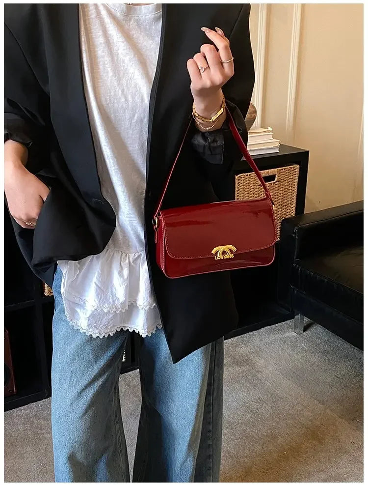 Classic Designer Leather Handbag For Women Crossbody Shoulder Bag Elegant Ladies Tote Purse Luxury Brand