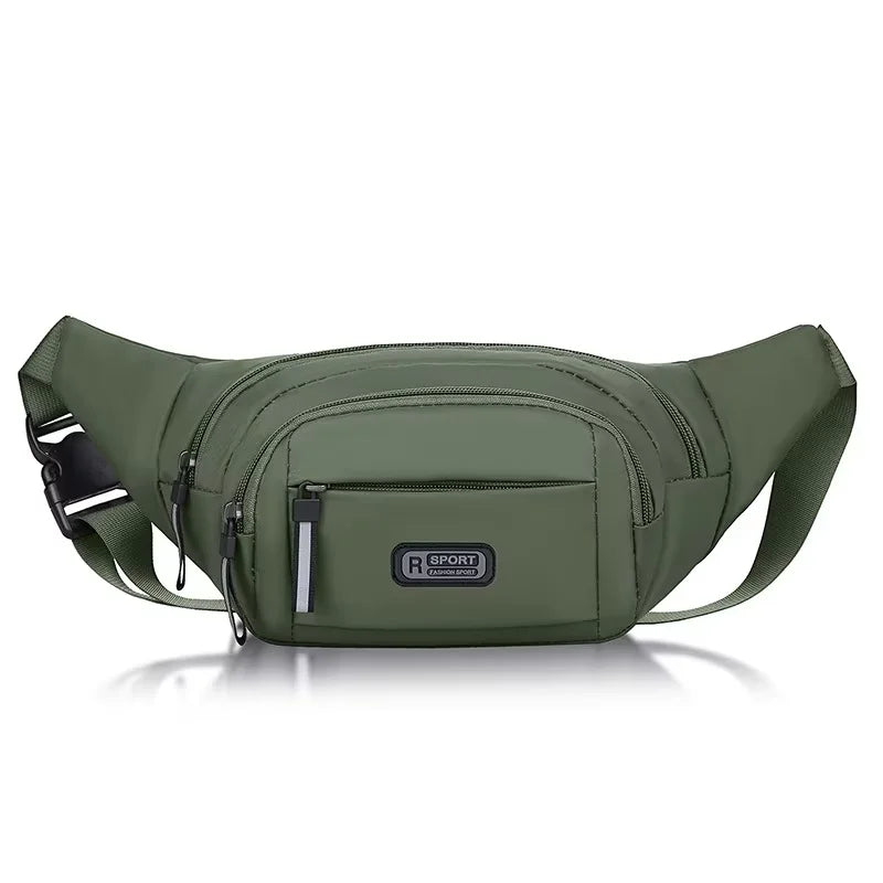 Crossbody Bag Outdoor Sports Multi Functional Waterproof Waist Bag Canvas Fit Mobile Waist Bag With Large Capacity For Men Women