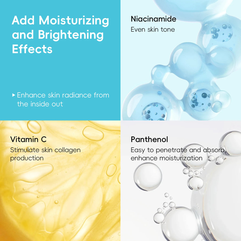 Quiyum 8X H2O AquaVitalize Serum 30ml Long‑Lasting Hydrating Even Skin Tone Refining Daily Facial Essence for All Skin Types