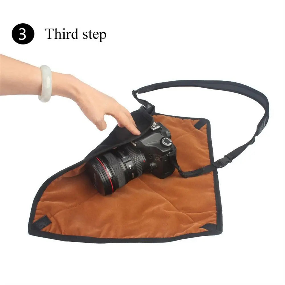 2 Colors Durable Simple Camera Protective Wrap  Flannel Cover Blanket SLR Photography Equipment Storage Bag
