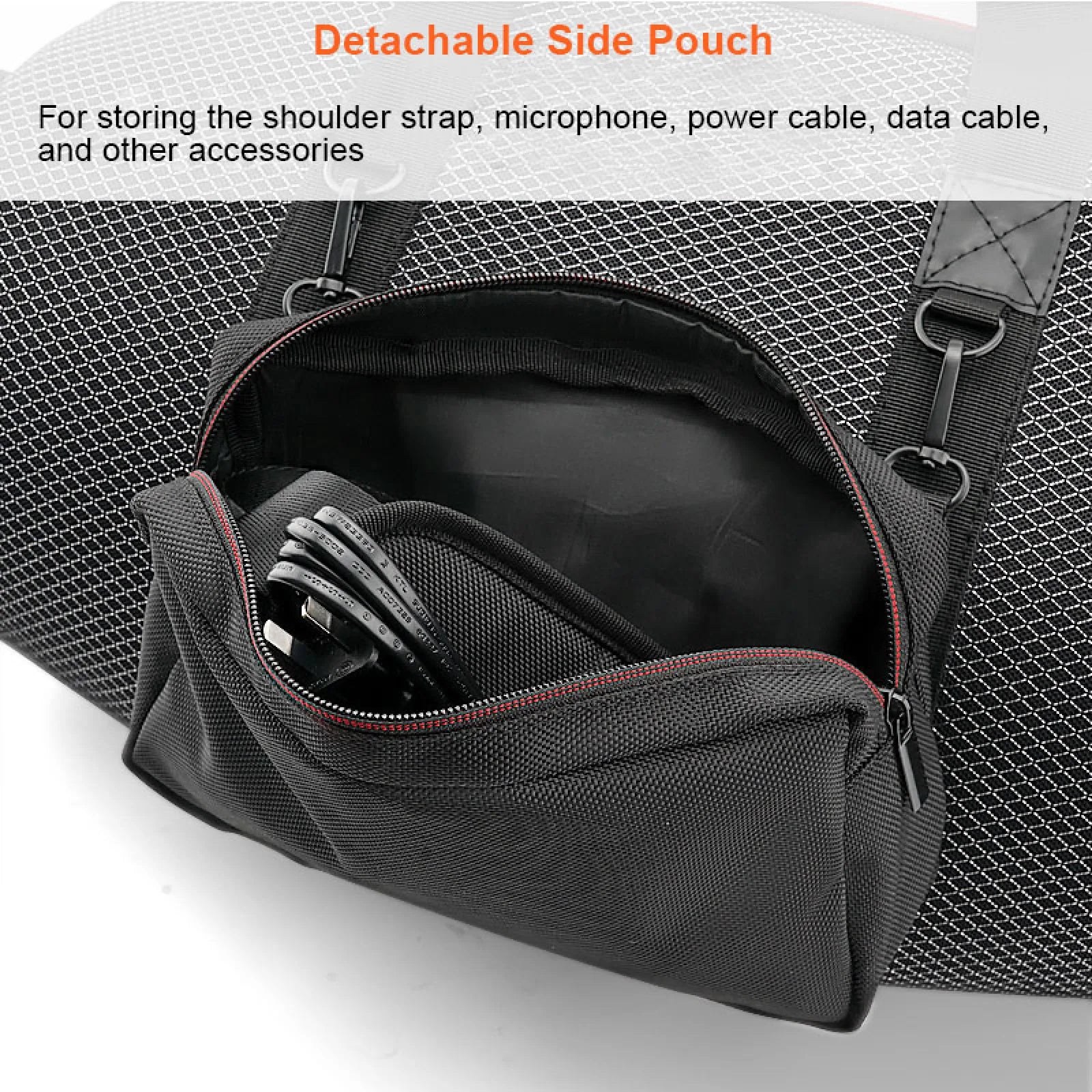 Carrying Case for JBL Boombox 4 Bag,Wireless BT Speaker Bag,EVA Hard Protective Case,Storage Bag with Side Pocket&Shoulder Strap