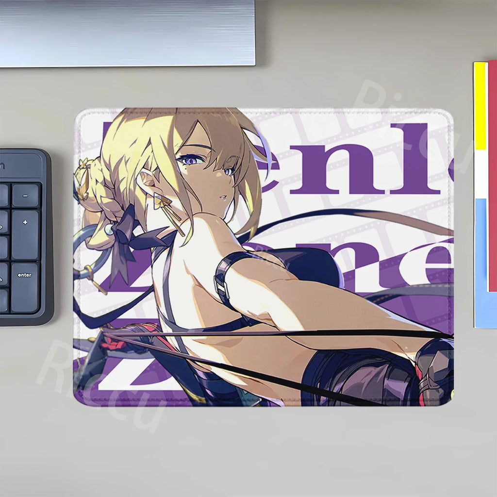Mouse Pad Zenless Zone Zero Vivian Hoshimi Miyabi Ellen Joe Small Size Mousepad ZZZ Office accessories overlock teclado Desk Mat