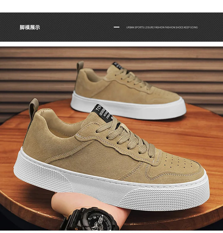 Men's sports soft-soled breathable and comfortable sneakers are trendy to pair with fashionable casual sports shoes