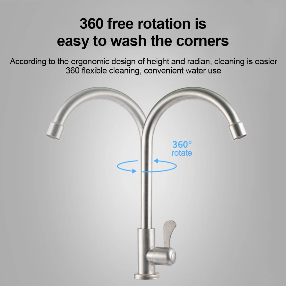 Stainless Steel Kitchen Faucet Water Purifier Single Lever Hole Tap Cold Kitchen Fixture Kitchen Faucets Home Improvement