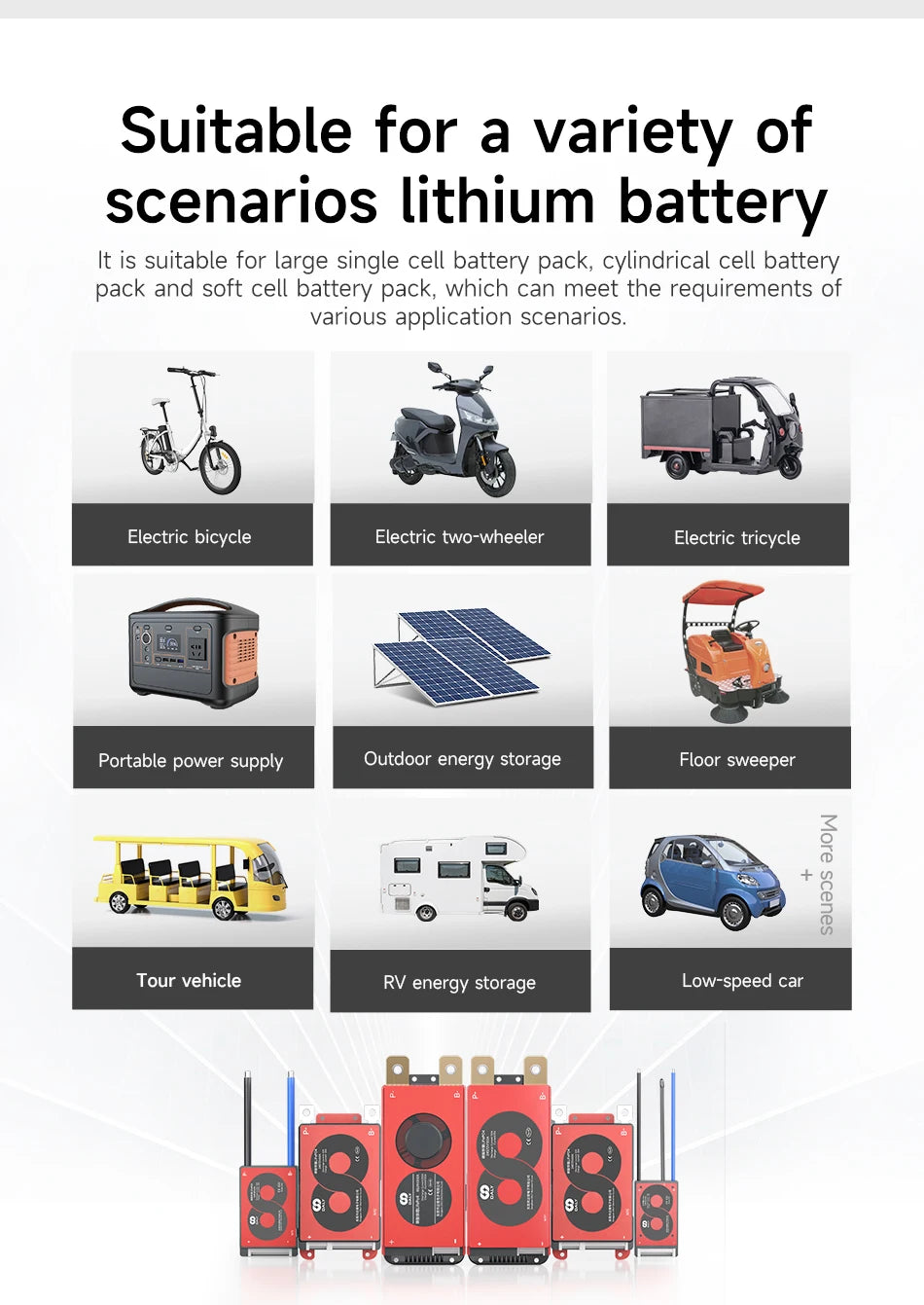 Daly Lifepo4 4S BMS Li-ion 18650 Battery 16S 48V 17S 20S 24S 60V 20A 40A 60A 100A 150A 200A 250A Scooter Balance with NTC