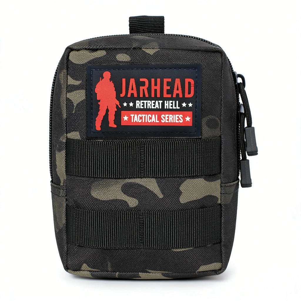 Tactical MOLLE Pouch EDC Utility First Aid Kit Bag Outdoor Waist Pack Water Resistant Nylon Gear Organizer for Hiking Camping