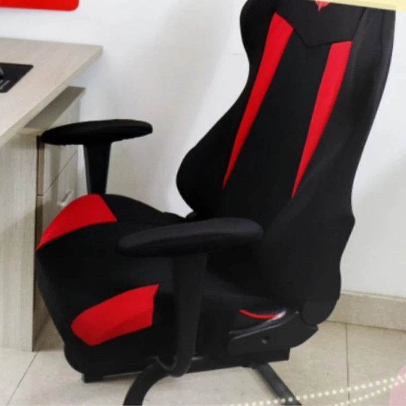 Gaming Chair Cover Sandwich Breathable Computer Chair Protector Dustproof Elastic OfficeChair Cover with Armrest Cover(NO Chair)