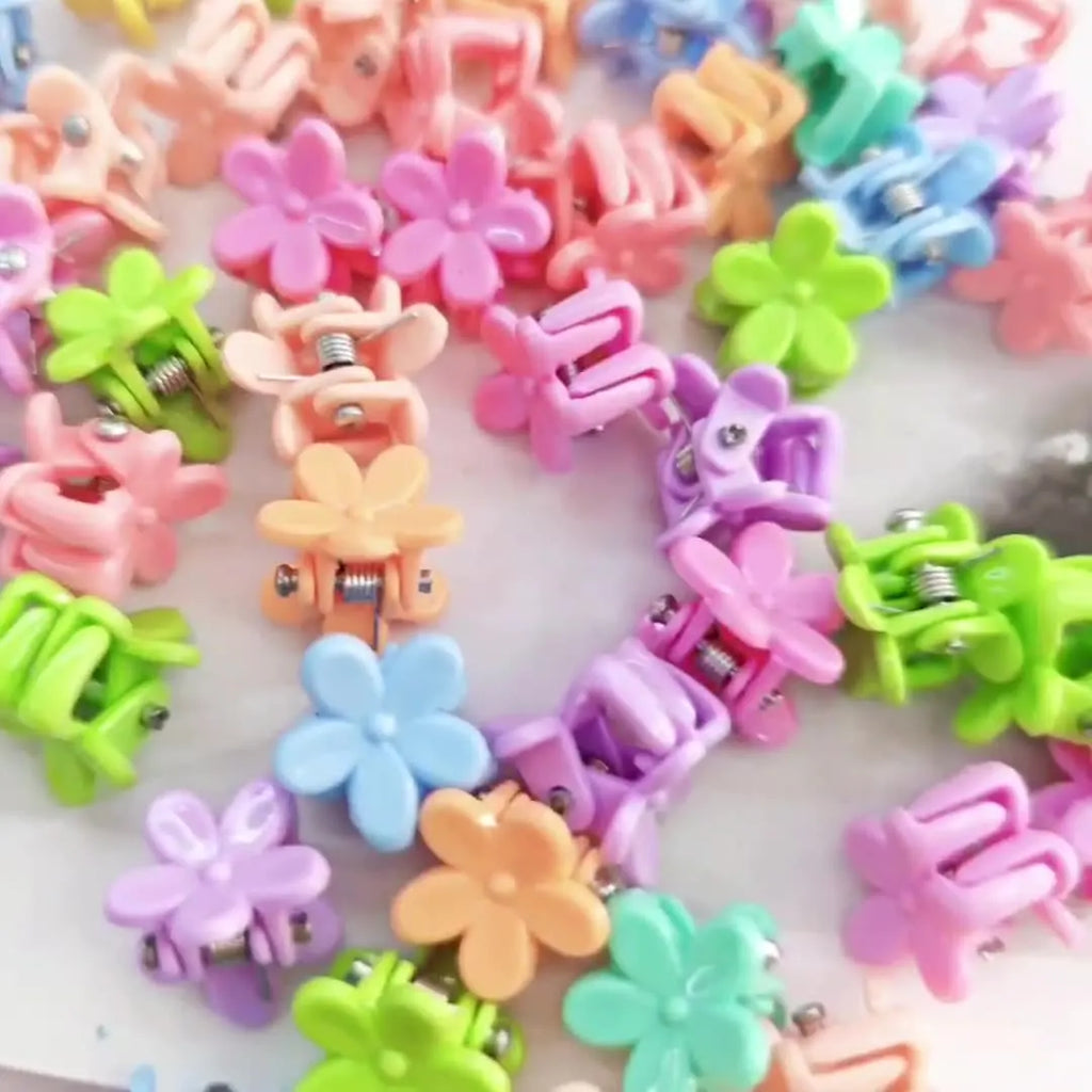 30-50PCS Fashionable Cute Children Hair Grab Clip Female Side Clip Cute Princess Hair Card Jewelry Head Flower Mini Small Hair