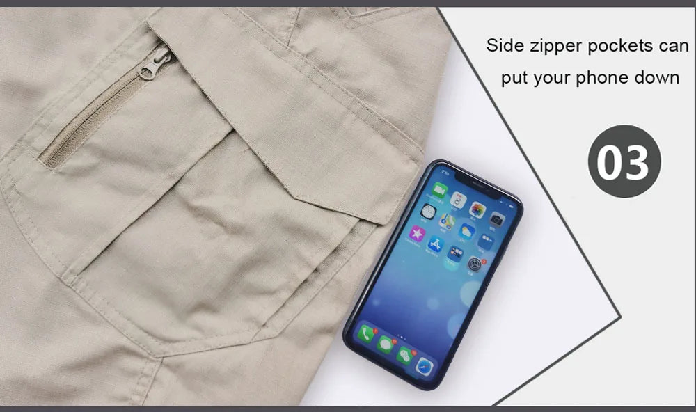 Tactical Cargo Pants Men Combat Trousers Cargo Pants Multiple Pockets Working Hiking Casual Men's Trousers Plus Size 6XL