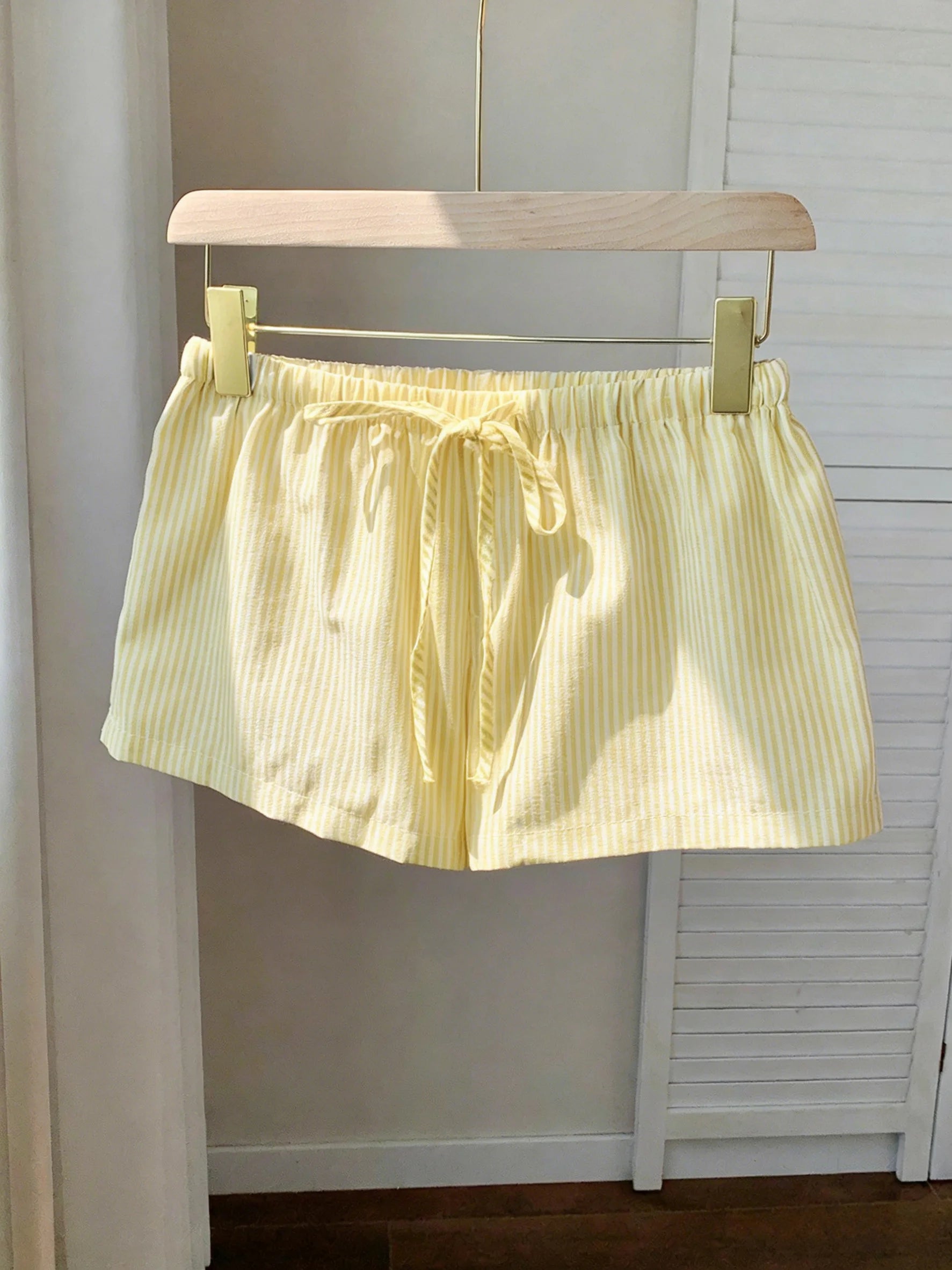 Women Elastic Waist Drawstring Shorts Loose Soft Casual Summer Beach Lounge High Waist Lightweight Short Pants for Ladies