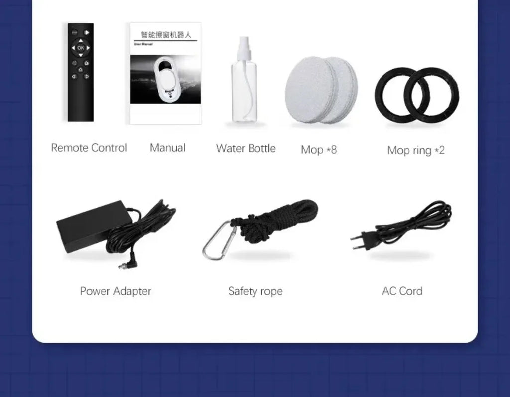 Window Robot Vacuum Cleaner Remote Control Electric Automatic Glass Cleaner Limpiacristales Home Window Mirror Washing Machine