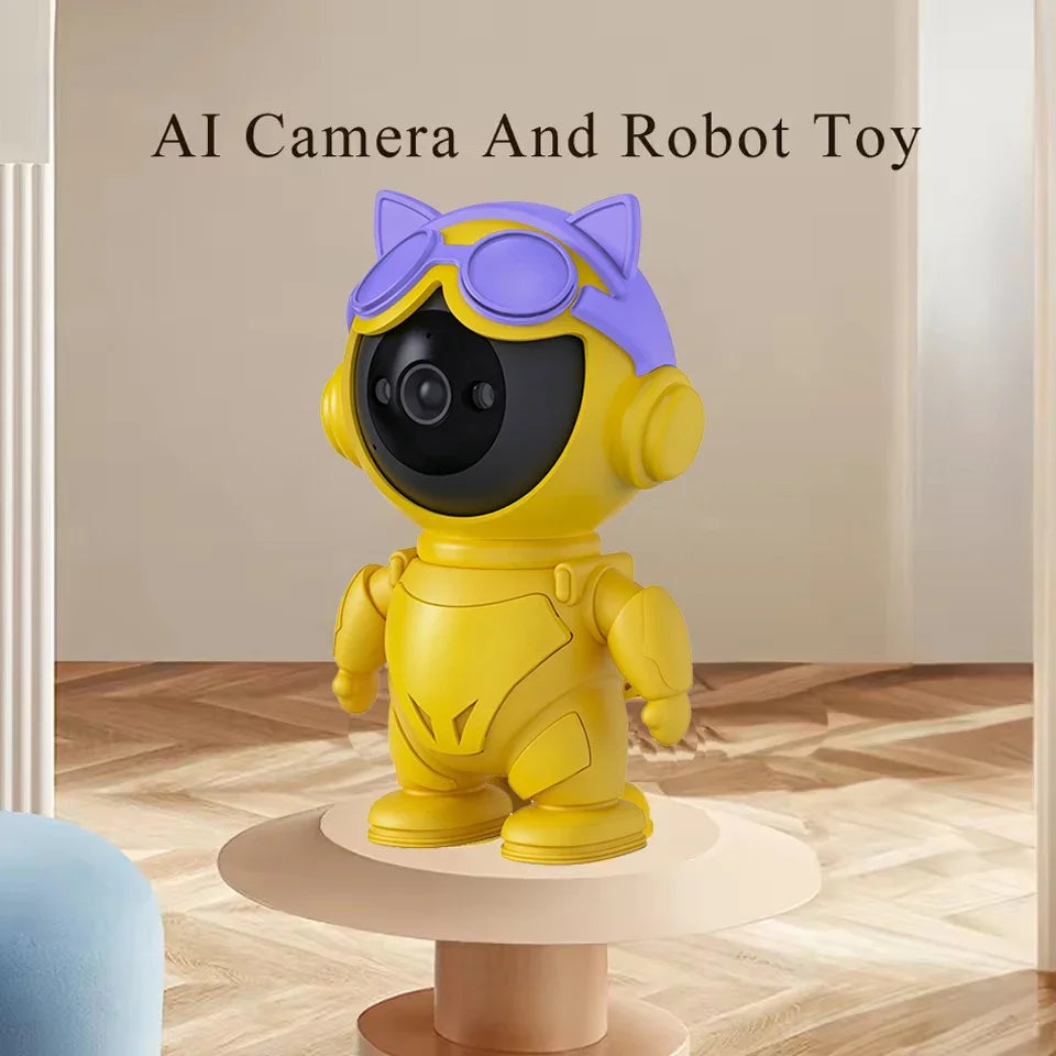 Smart Home Baby Security Monitor WiFi IP Camera Cartoon Bear Halloween Gift CCTV 1080P HD Surveillance Auto Tracking Camera