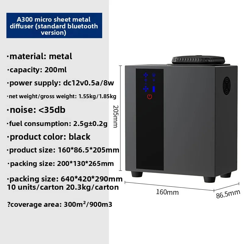 Wall-Mounted Commercial Essential Oil Diffuser, Automatic Fragrance Machine with Odor Control for Hotel, Bar & KTV