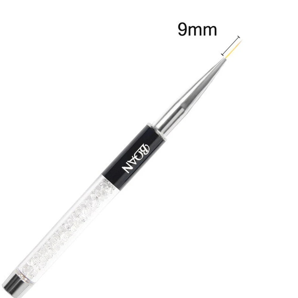 BQAN Professional 5mm/7mm/9mm Nail Brush Hand Draw Tips Drawing Line Painting Pen Tools Manicure Nail Art Brush Decoration