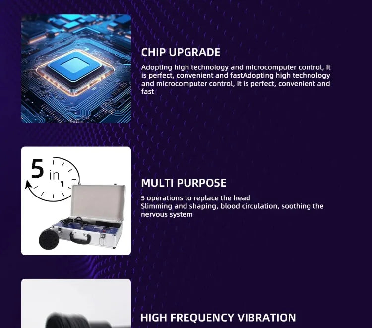 Beauty 5 IN 1 Portable Fitness G5 Vibration Cellulite Massager Slimming Machine Cellulite Weight Loss Vibration Fat Remover