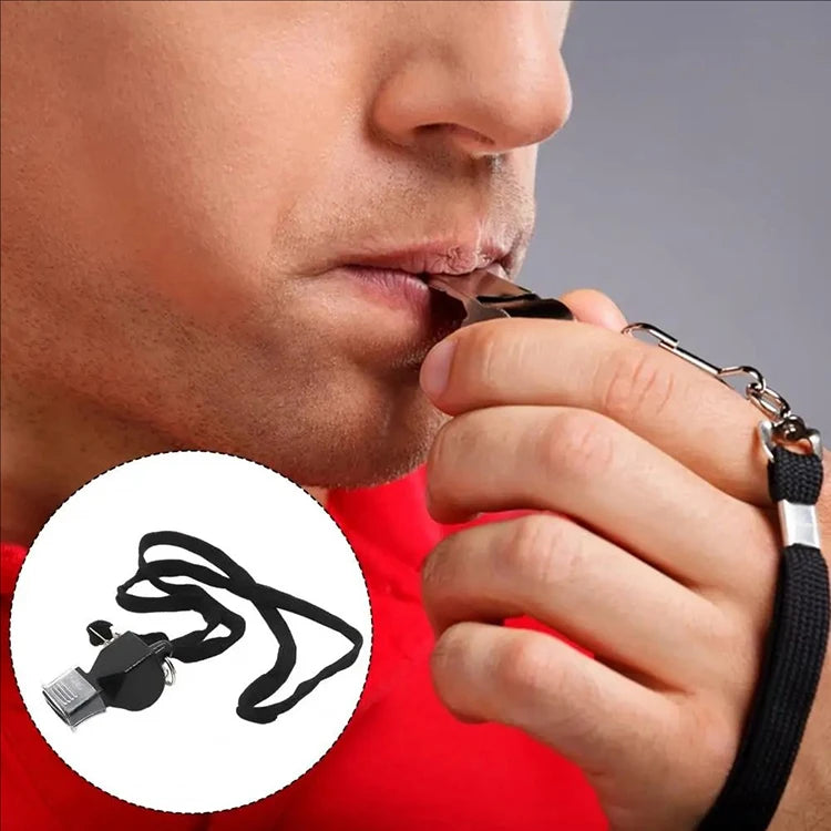 Sports Referee Whistle With Detachable Lanyard For Basketball Football Coaching Training Outdoor Survival And Signal Accessory