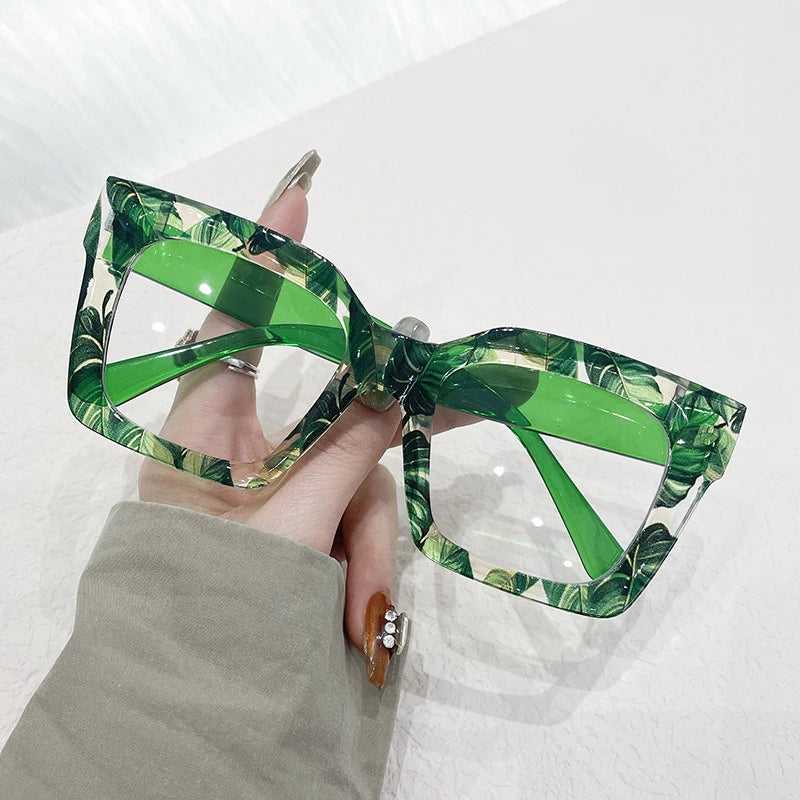 Customized Prescription Glasses Women Multi-Focal Progressive Photochromic Anti-Blue Light Myopia Hyperopia Lens Eyeglasses