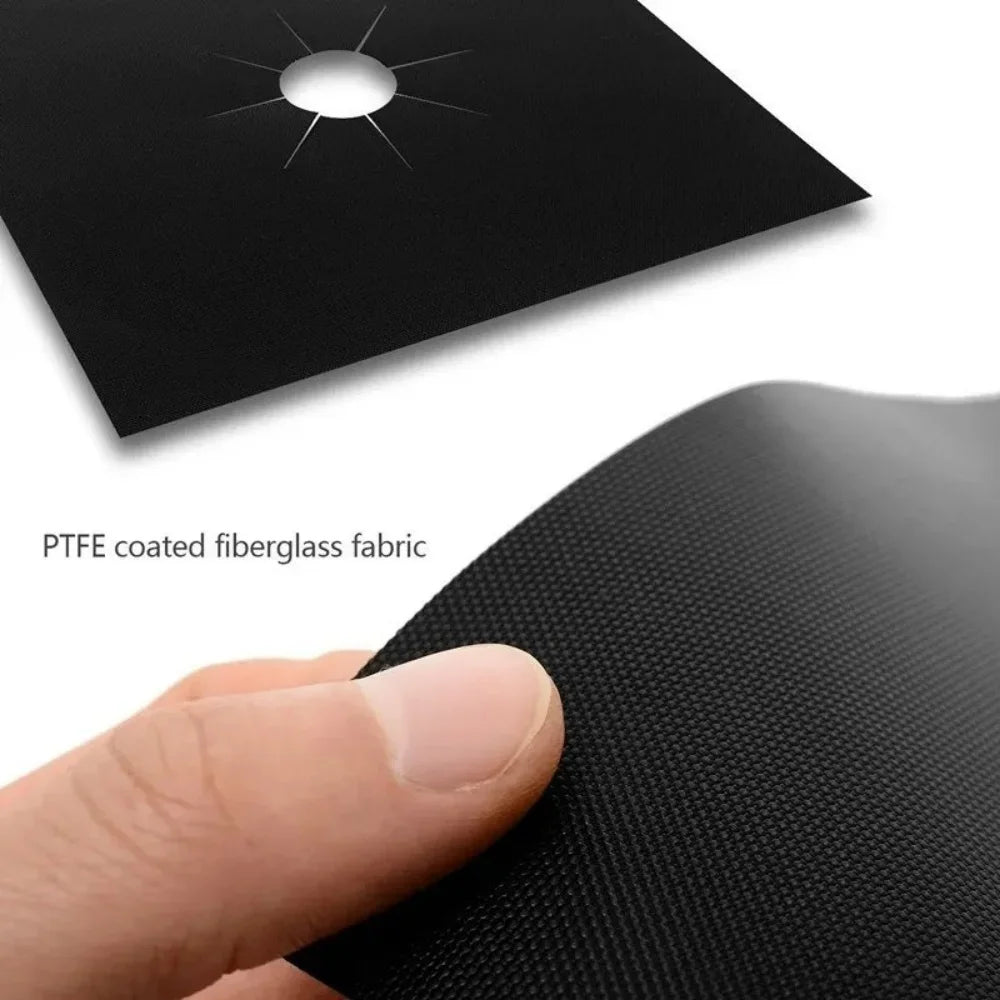 4pcs Washable Gas Stove Surface Protection 27cm Pad Oil And Dirt Resistant Kitchen Cleaning Accessories Household Cooker Tools