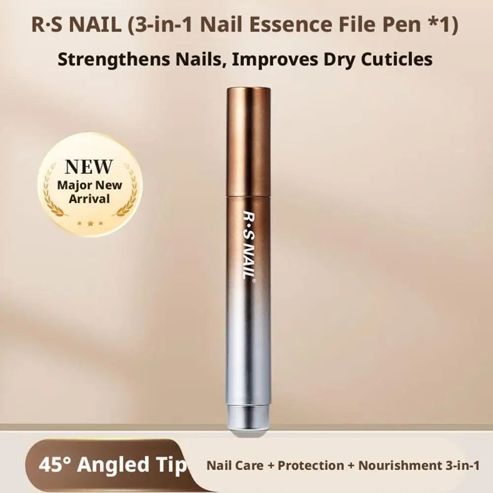 Nails 3-in-1 Cuticle Oil Pen with Ceramic Nail Pusher for Hangnails Dry & Damaged Nails -Nail Care Pen for Repair & Nourishment