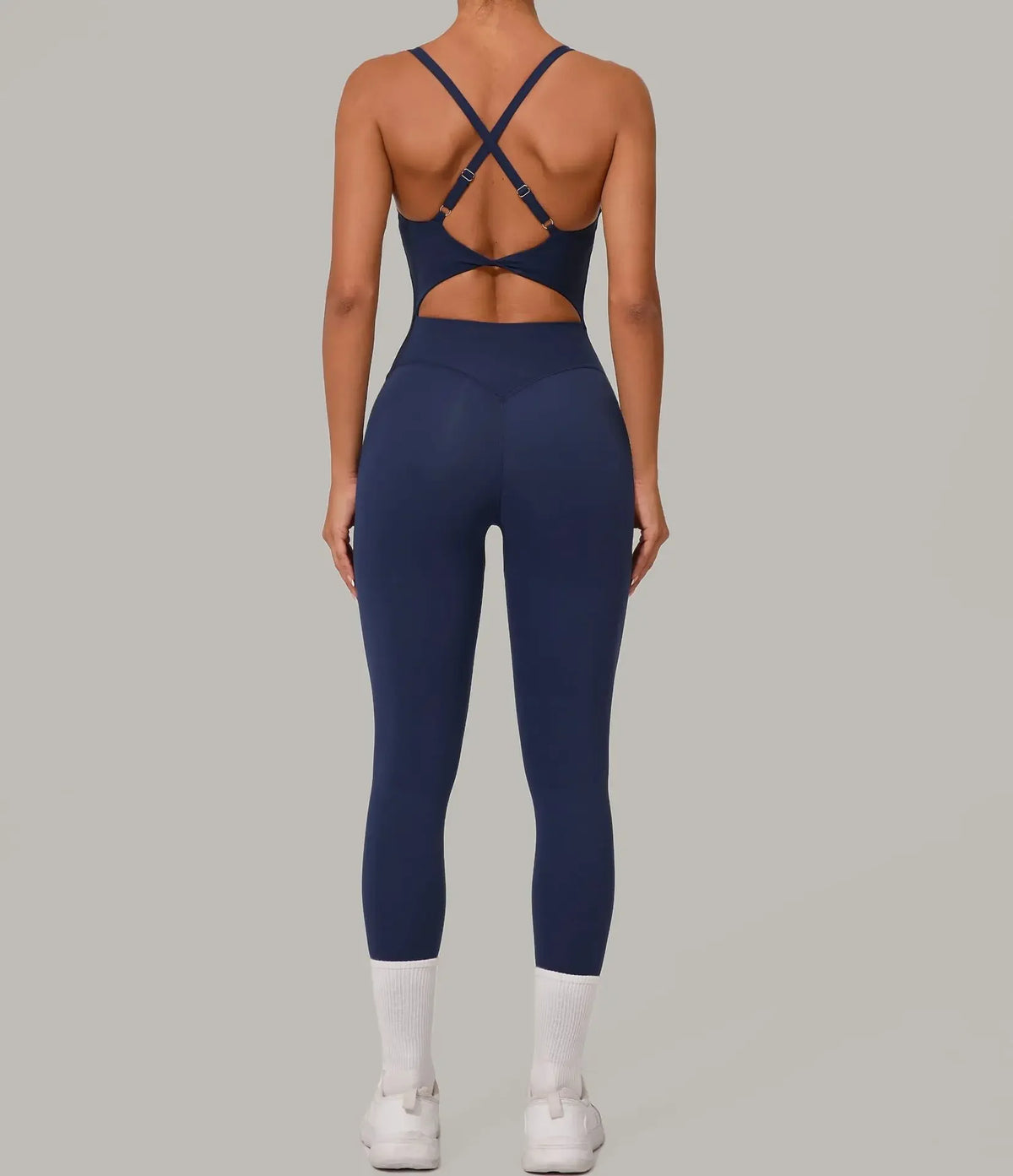 Wholesale Gym Clothes Woman Yoga Set Padding Women's Gym Jumpsuit Activewear Sportswear Push Up Fitness Sports Overalls Purple