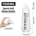 NEWBOLER Sports Water Bottles BPA-Free Collapsible Soft Flask Running Camping Hiking Hydro Flask Soft Water Bottle for Hydration