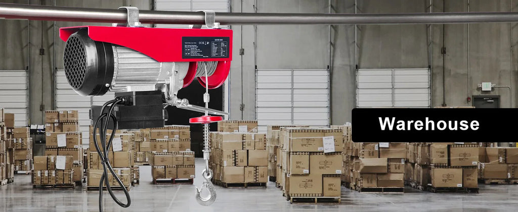 SucceBuy 1320-2200 lbs Wireless Electric Hoist with 40ft Single Cable Lifting Height Steel Wire Winch for Garage Warehouse