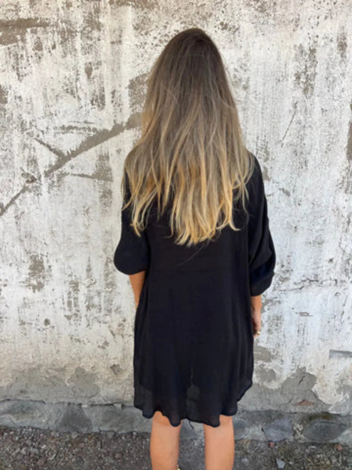 2026 Women's Casual Solid Color Cotton and Linen Shorts Long Sleeve Wrinkle Shirt Two-piece Set