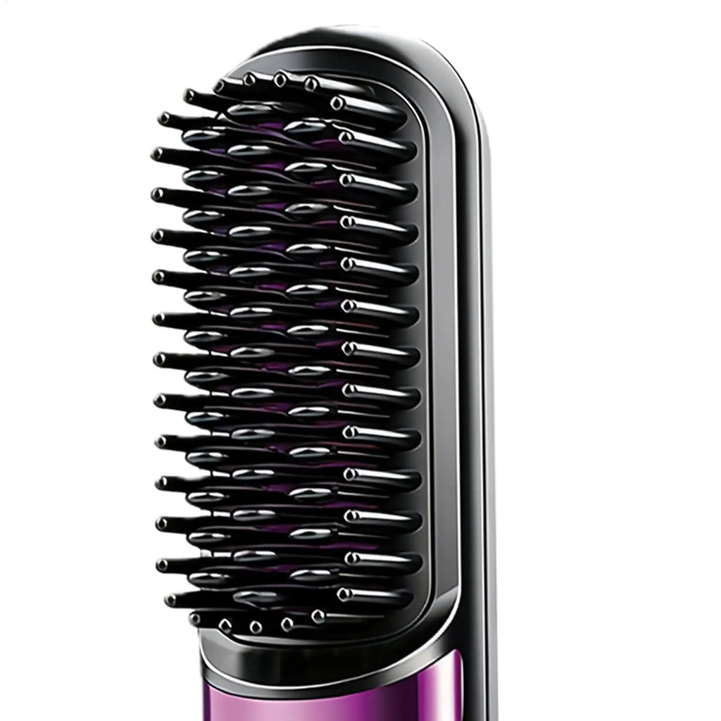 Hair Styler Straightening Hot Comb Heating Straight Hair Comb Mini Ionic Hot Comb Straightener Hair Straightening Brush