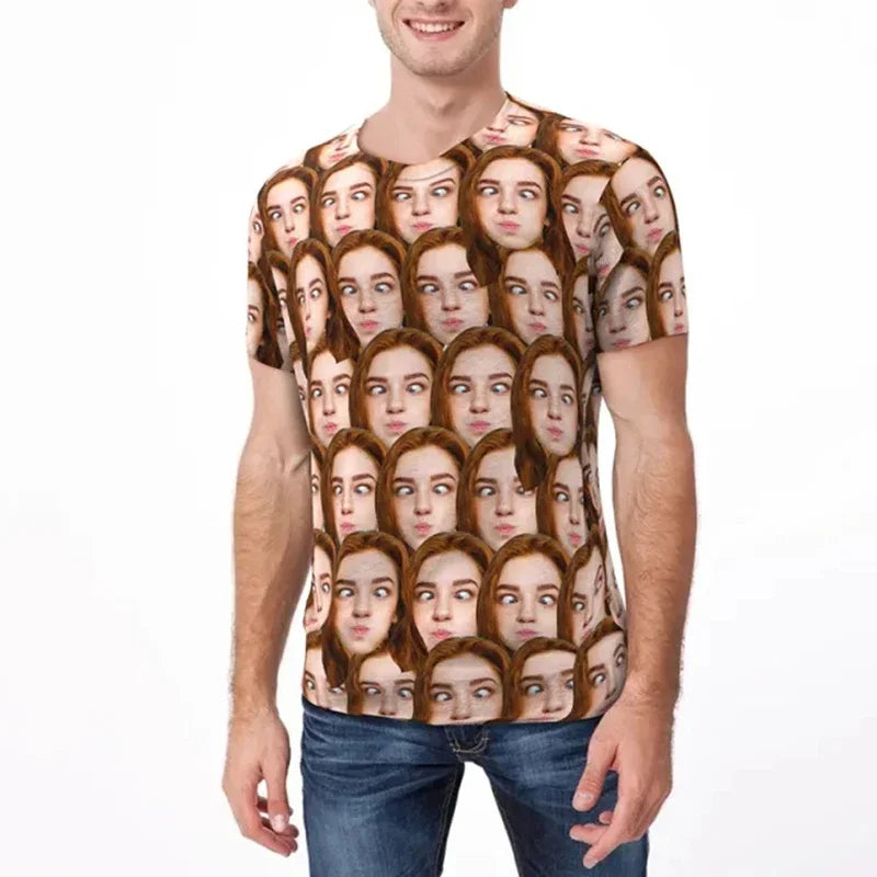 Custom DIY Logo Pattern Photo 3D Print T Shirts Personality Customized Men Women O Neck Tees Casual Oversized Breathable T-shirt