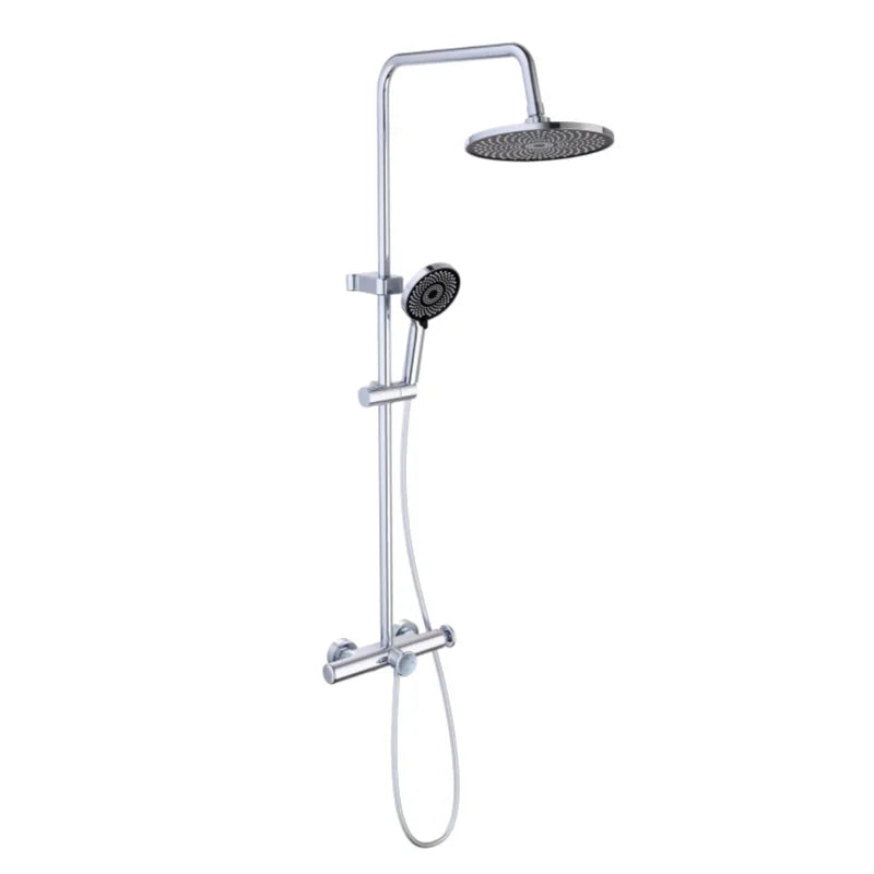 Four Outlet Shower Set Bathroom Luxury Shower System Hot Cold Mixer Valve Shower Faucet Full Set Bathtub Tap Shower Head