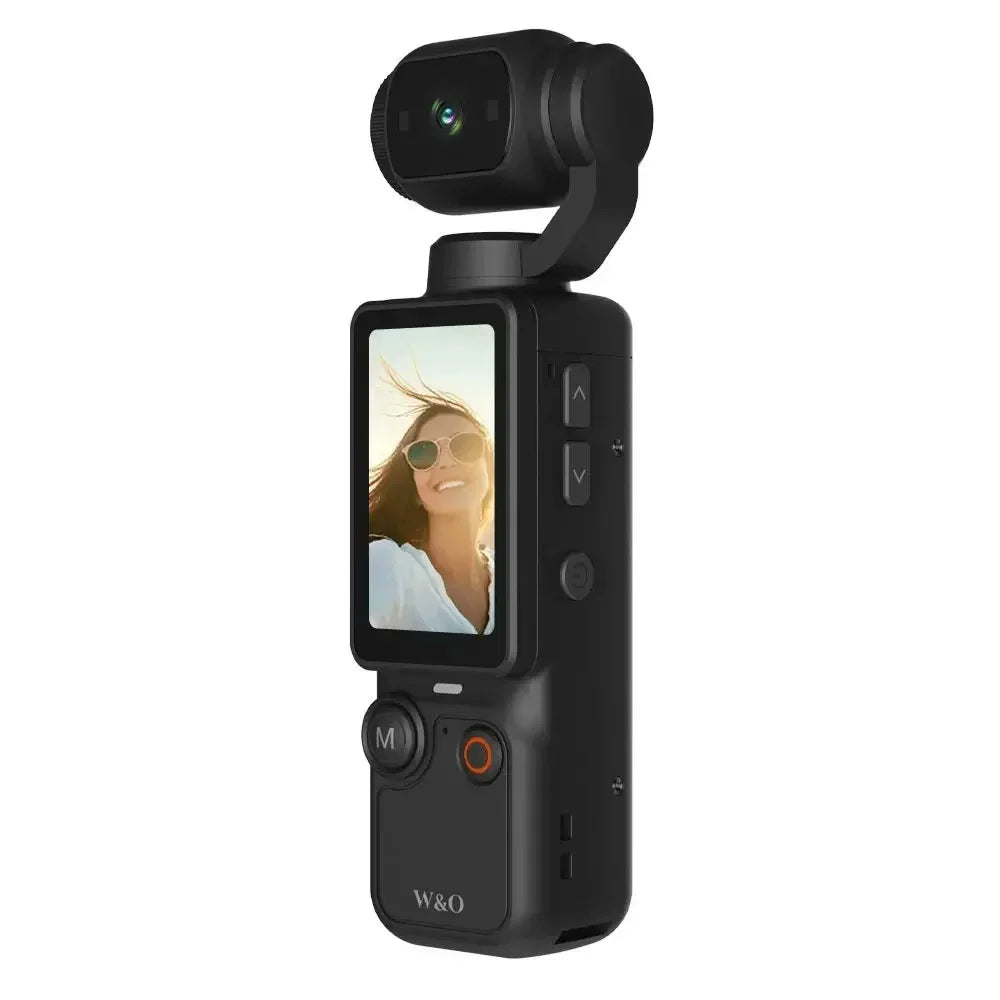4K Ultra HD Waterproof Action Camera 270° Rotatable Wifi Cam Handheld with Waterproof Case Vlog Bicycle Portable Sport Camcorder