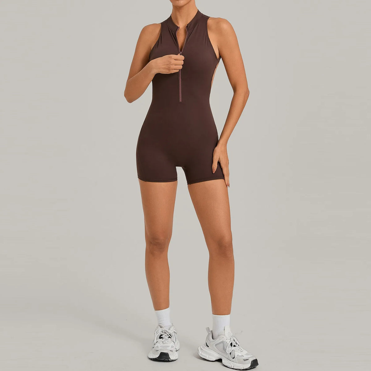 Sport Jumpsuit Padding Fitness Overalls Push Up Gym Clothes Woman Workout Clothes 2026 Black Red Mono Combinaison Coffee Navy
