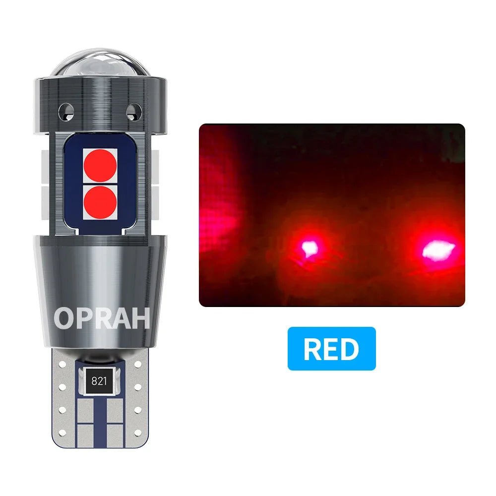 2pcs High Quality T10 LED W5W Car Interior Lights CANBUS No Error 3030 SMD Super Bright Side Marker Parking Lamps Auto Bulb 12V