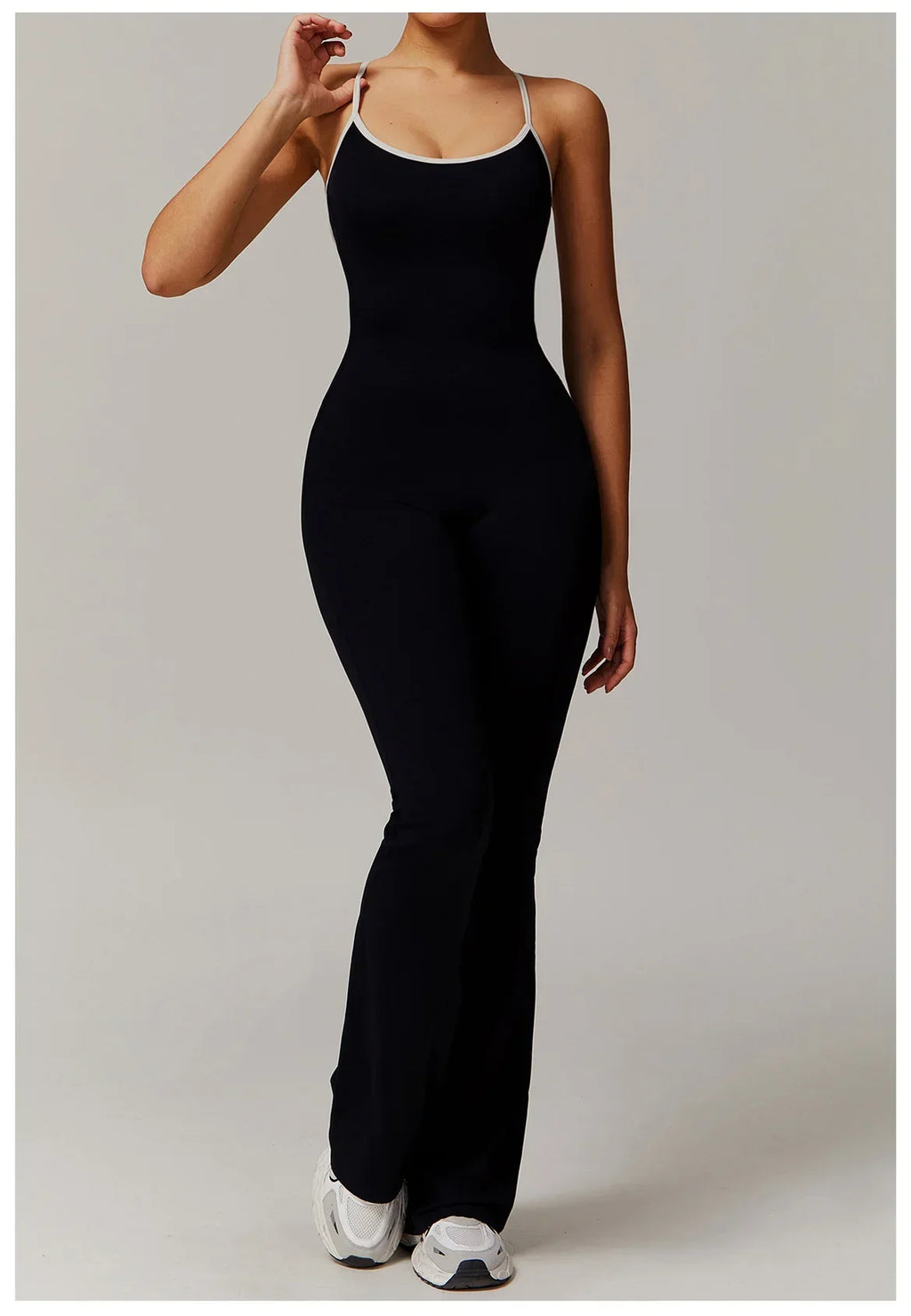 Sexy Back V Jumpsuit Gym Set Women Training Yoga Suit Sportswear Women Sports Jumpsuit Fitness Rompers Stretch Workout Bodysuits