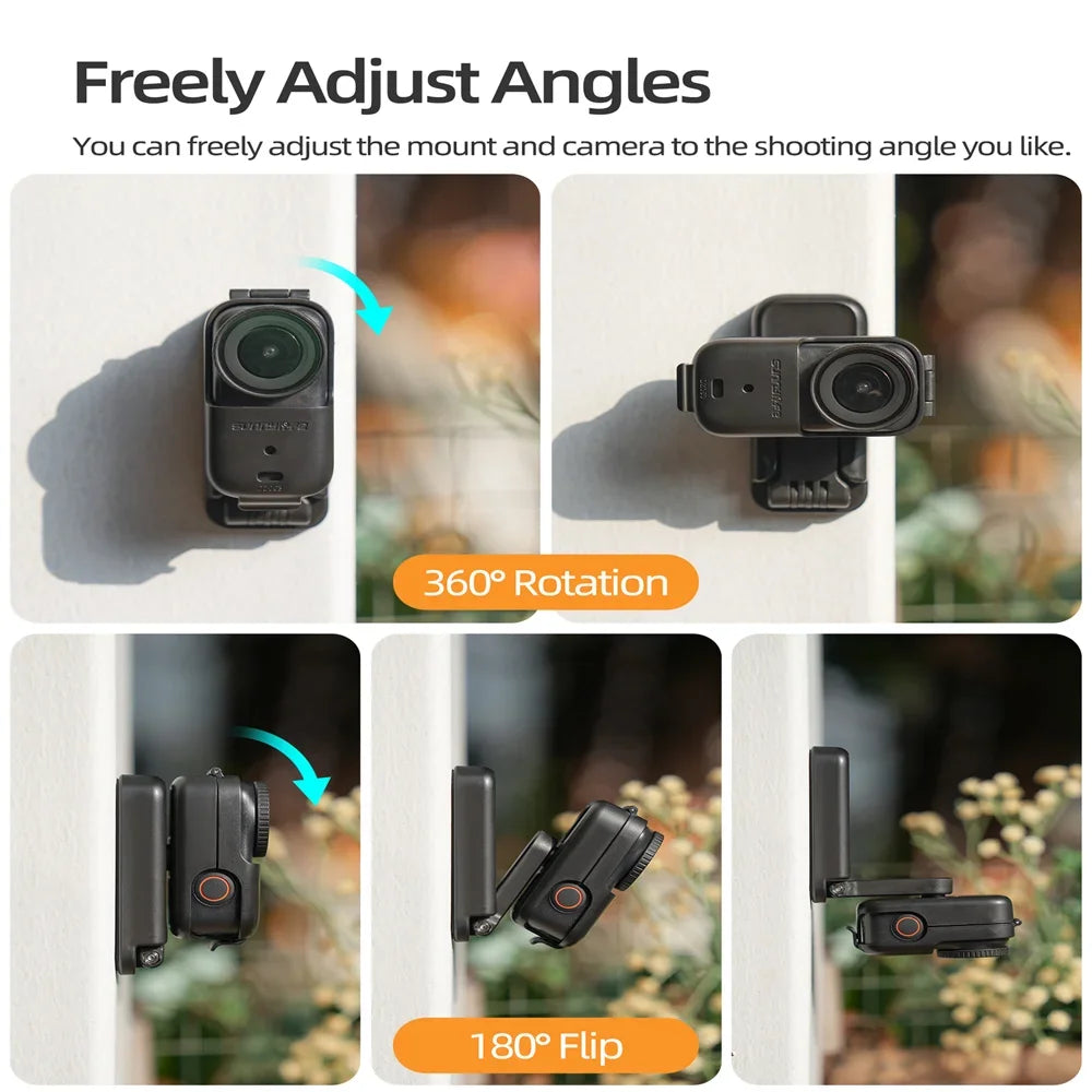 Sunnylife For DJI Osmo Nano Magnetic Base Adjustable Desktop Bracket Mount Foldable Extension Frame Camera Accessories
