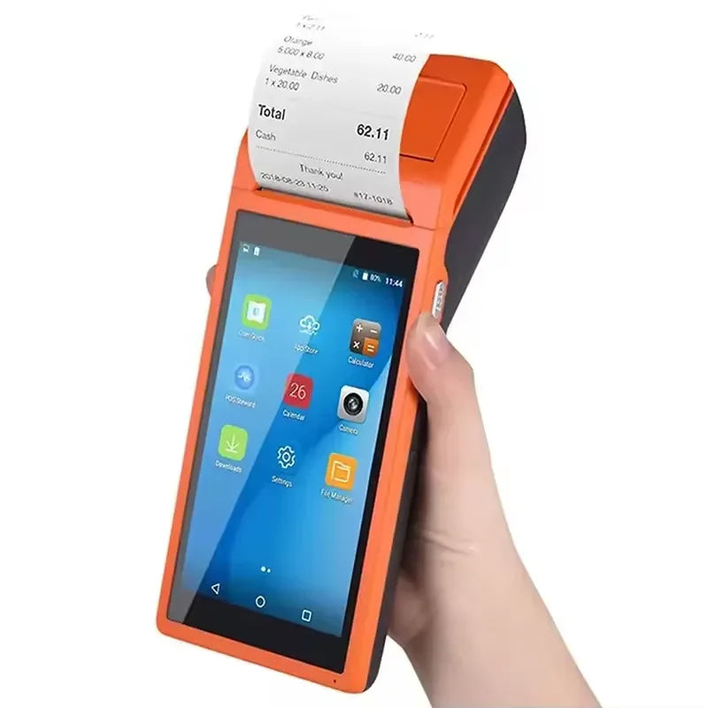 SDK 5" 4G Handheld Cash Register POS Machine Mobile Android System Pos Terminal Wi-Fi USB Printer Barcode Scanner NFC Reader