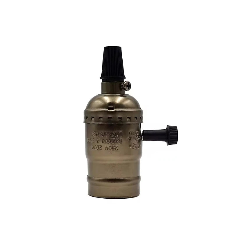 Lamp Holder Vintage Edison bulb E26 E27 Base Screw Bulb base Aluminum Light 110V 220V Socket Industrial Retro Pendant Lampholder