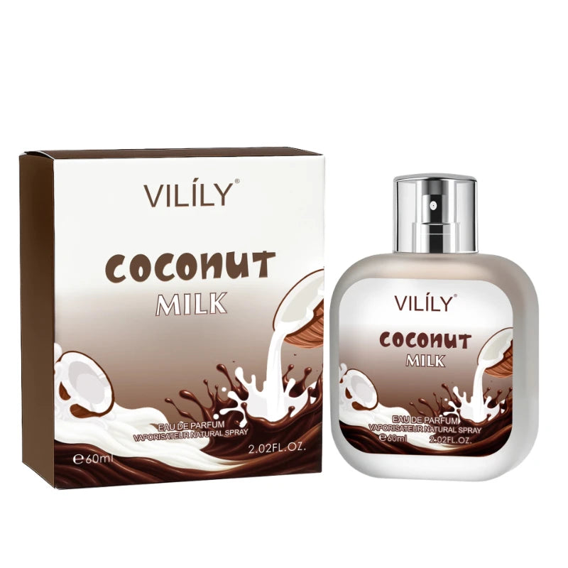 Coconut Vanilla Perfume Gourmand Chocolate Coffee Cream Scent, Fruity Floral Unisex Fragrance Spray, Sweet Musk Fragrance Mist