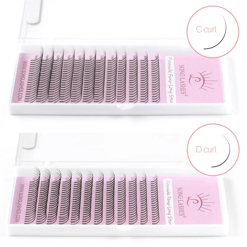 SONG LASHES Long Root Lashes Extensions Premade Volume Fans 2d/3d/4d/5d Faux Eye Lash Russian Volume Eyelash Extension