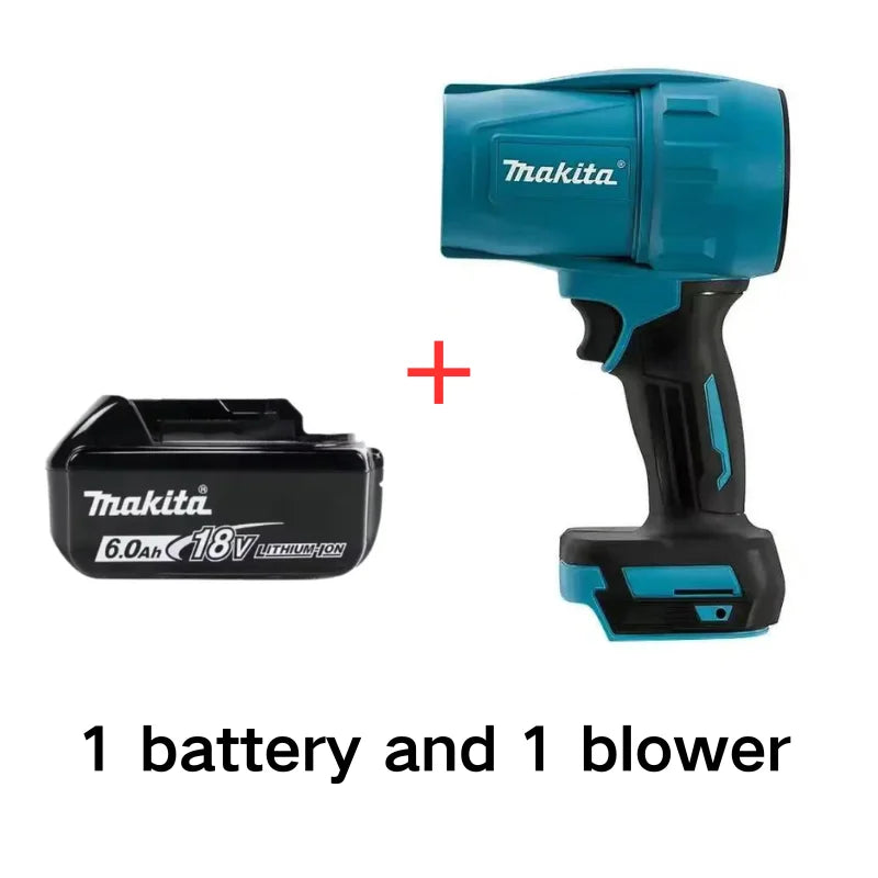 Makita 30000RPM Violent Blower Turbo Jet Fan Electric Air Duster Wind Speed Turbo 18VBattery Rechargeable With Light Car Cleanin