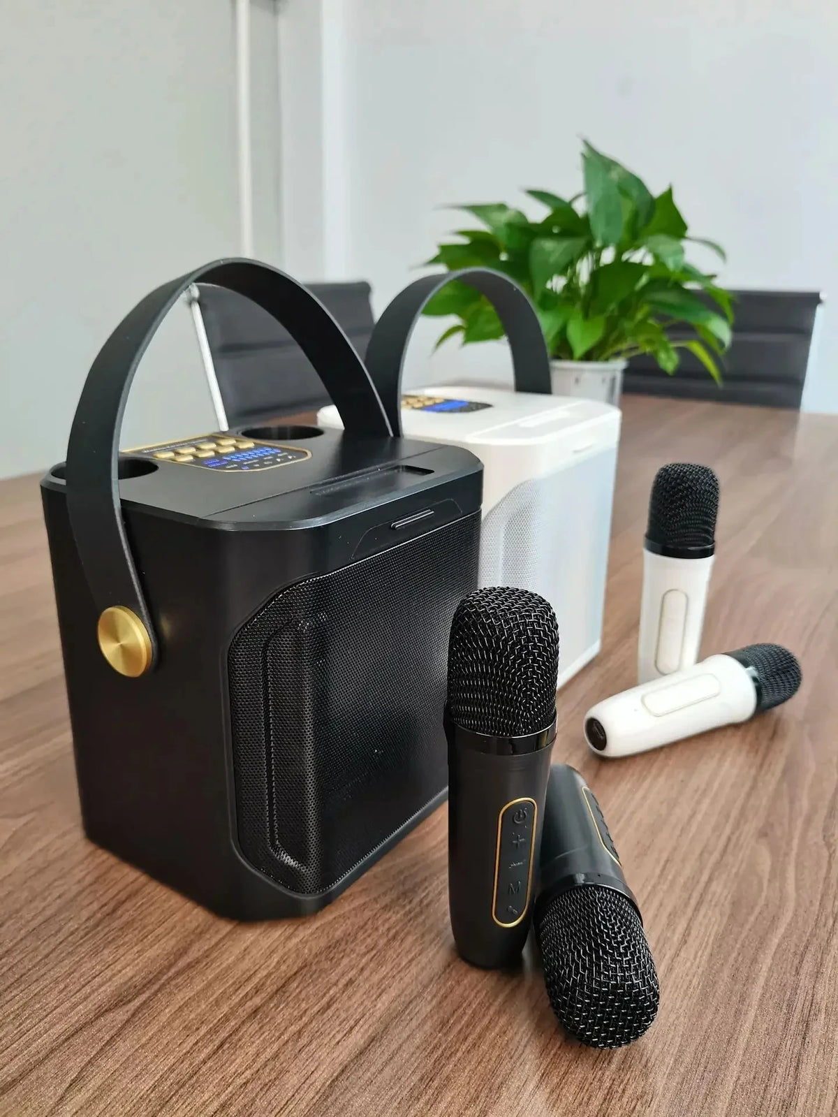 Wireless Subwoofer Portable Powerful Karaoke Bluetooth Speaker With Microphone Sound Box Music Machine High Power Caixa De Som